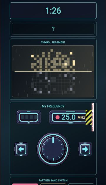 YouMe Mini Signal screen for player one